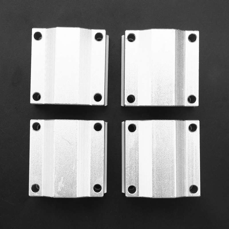 4 Pcs Sc20uu 20mm Aluminum Linear Motion Ball Bearing Slide Bushing