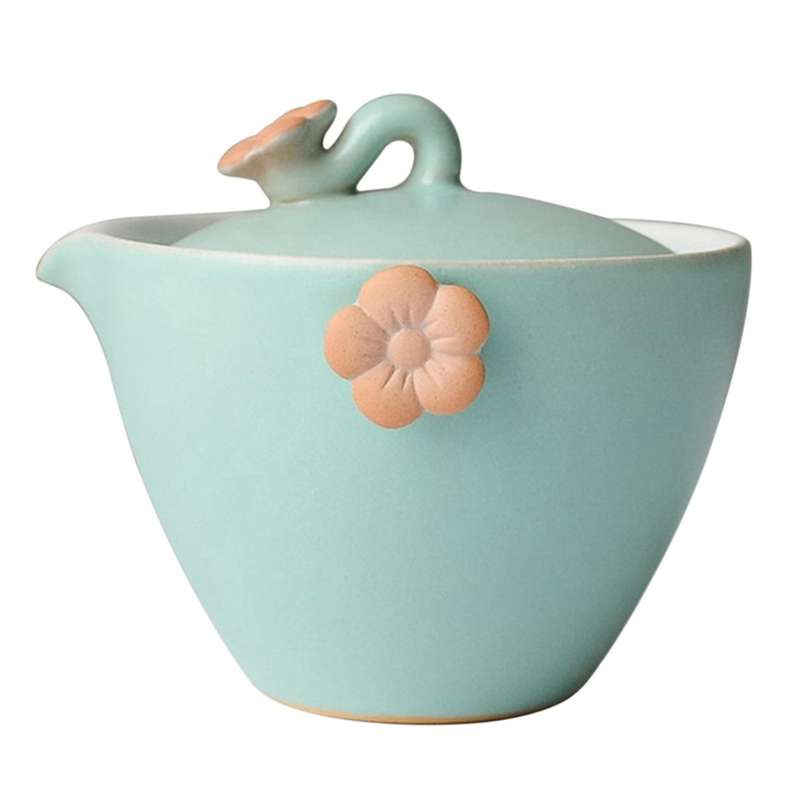 1 Teapot 2 Cups for Female Ceramic Kung Fu Blossom Home Teaware C