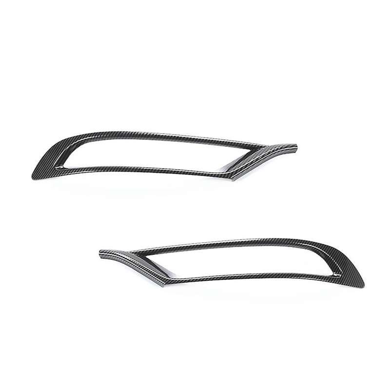 Front Fog Light Lamp Cover Trim for Chrysler 300c, Abs Carbon Fiber