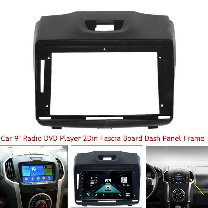 9 Inch Radio Fascias for Isuzu D-max 2 Din Dvd Stereo Dashboard Frame