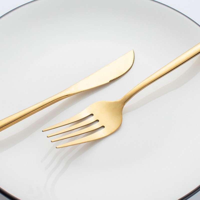 24 Piece Cutlery Set Stainless Steel Cutlery Set Cutlery Gold