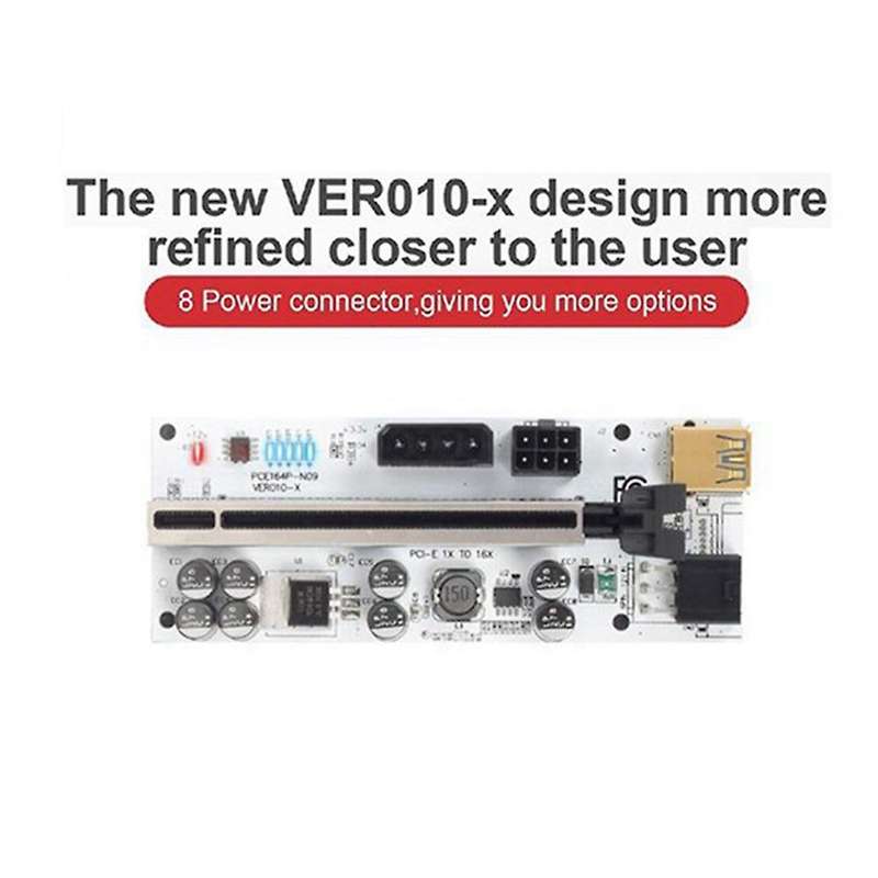 3pcs Usb 3.0 Pci-e Riser Card Ver010-x Express Cable Riser for Mining