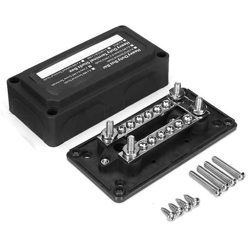 Heavy Duty Bus Bar Box Terminal Block 4way 100/200/300 Amp