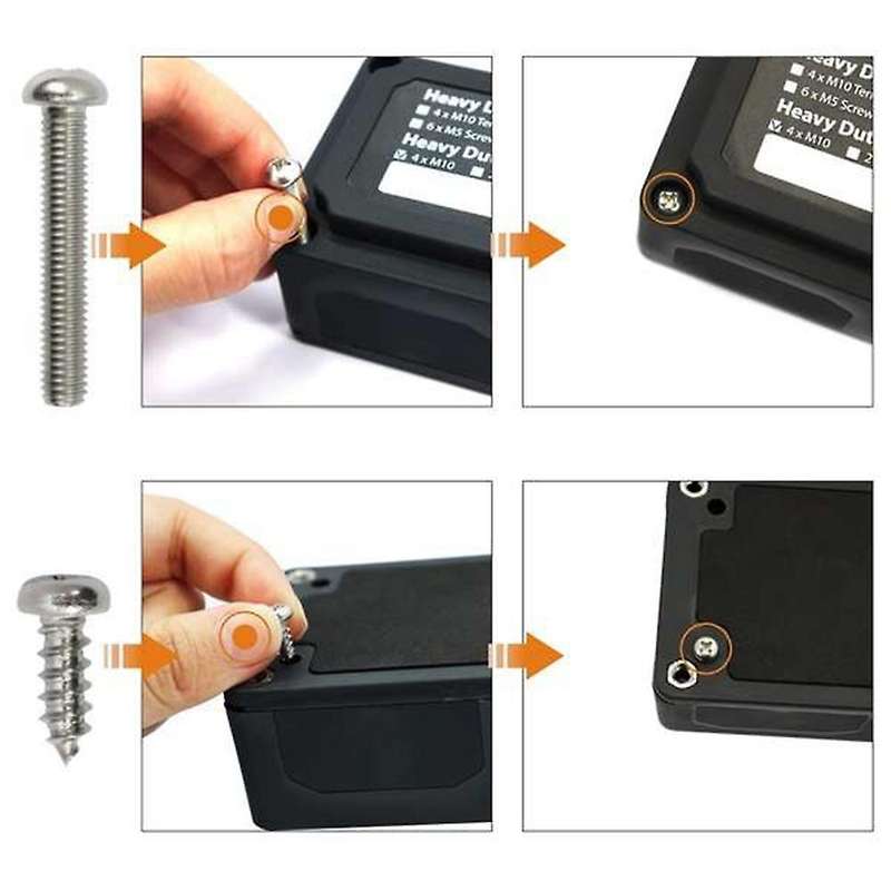 Heavy Duty Bus Bar Box Terminal Block 4way 100/200/300 Amp