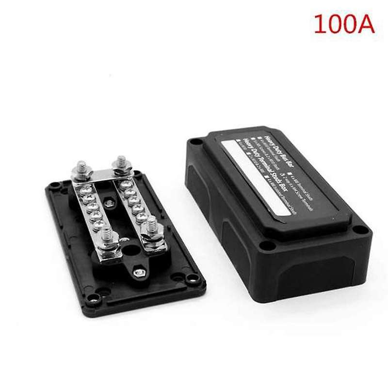 Heavy Duty Bus Bar Box Terminal Block 4way 100/200/300 Amp