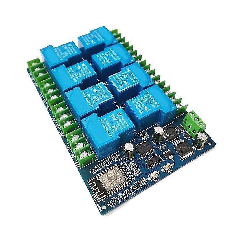 Dc7-28/5v Power Supply Esp8266 Wif 8 Way 30a Relay Module Esp-12f