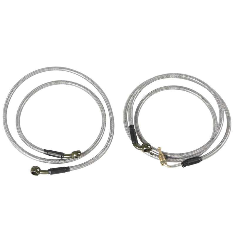 Motorcycle Modified Lengthened Stainless Steel Braided Brake Lines