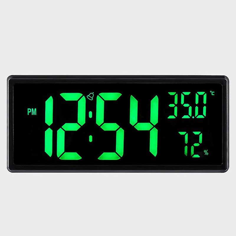 Led Digital Alarm Clock Temperature Date Display Desktop Mirror A