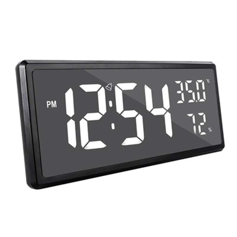 Led Digital Alarm Clock Temperature Date Display Desktop Mirror A
