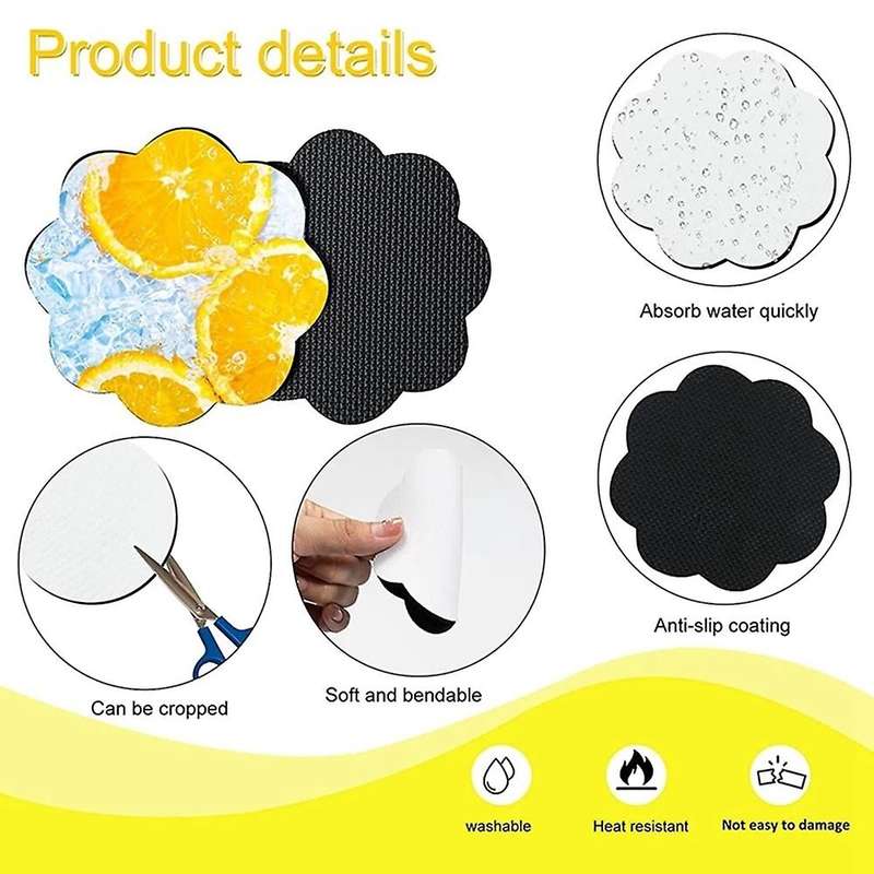Sublimation Coasters Blank Heat Transfer Cup Coaster Heat Press