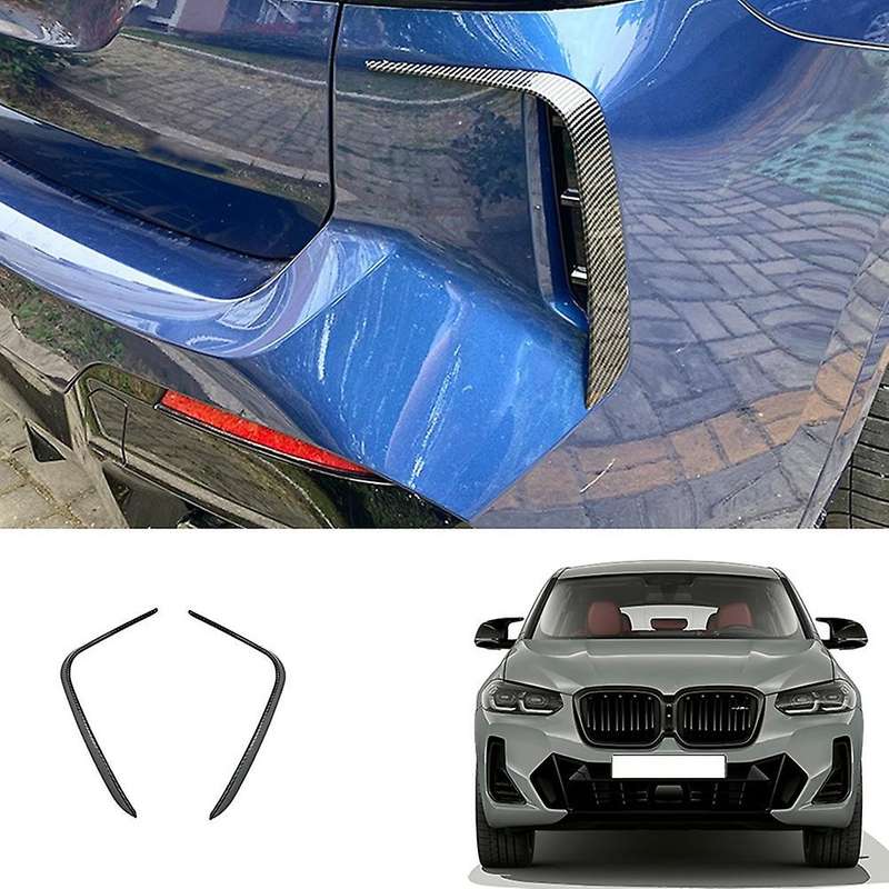 Carbon Fiber Rear Bumper Spoiler Air Vent Trim For-bmw X3 G02 M 2022+