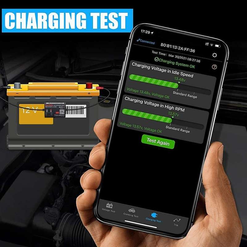 Auto Battery Monitor 6-20v Input Voltage Battery Monitor