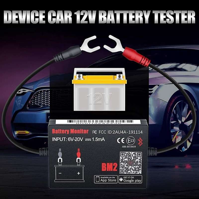 Auto Battery Monitor 6-20v Input Voltage Battery Monitor