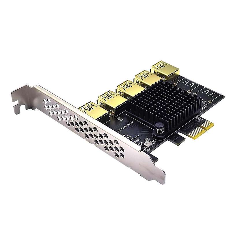 Pci-e to Pci-e Adapter 1 Turn 5 Pci-express Slot for Btc Mining