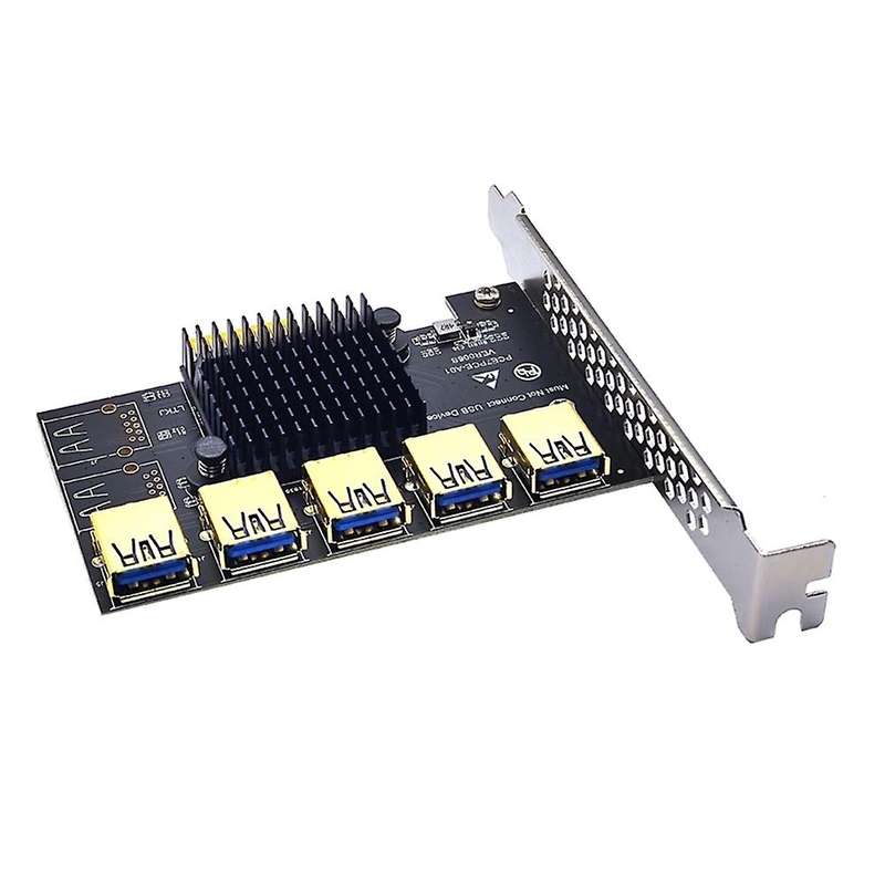 Pci-e to Pci-e Adapter 1 Turn 5 Pci-express Slot for Btc Mining
