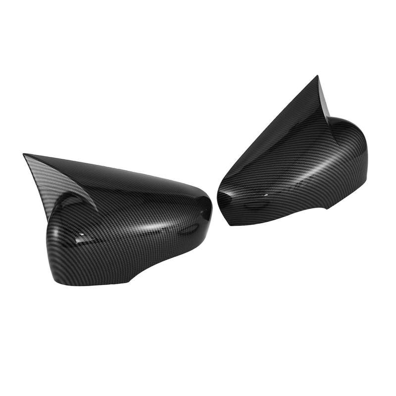 Car Ox Horn Rearview Side Glass Mirror Cover for Clio Mk4 2013-2016