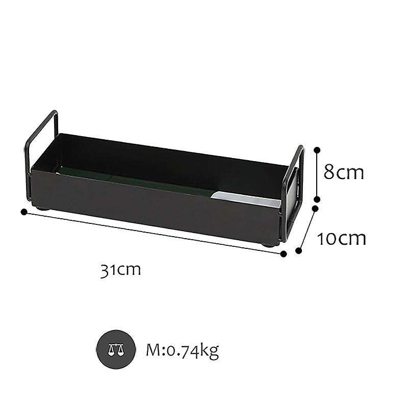 1pcs Black Metal Storage Racks Bathroom 2 Layers Towel Holder ,s