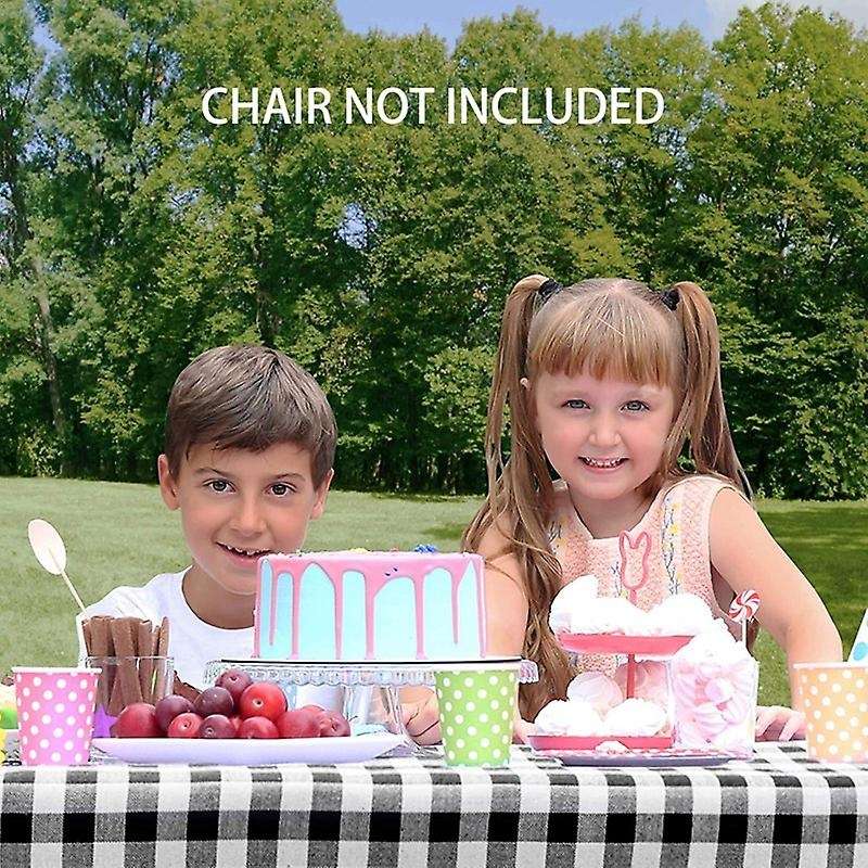 Vinyl Picnic Table &bench Fitted Tablecloth Cover, 3-piece Set, Black