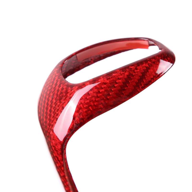 Real Carbon Fiber Gear Shift Head Cover Fit For-bmw 1 Series 2 Series
