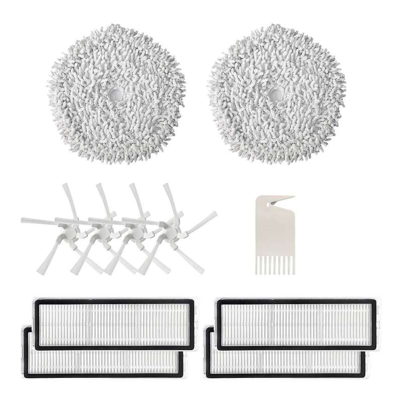 11 Pcs for Xiaomi Dreame W10 W10 Pro Mop Cloth Side Brush Hepa Filter