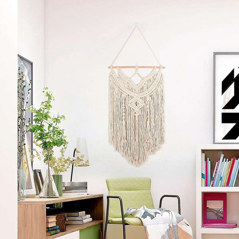 Macrame Woven Wall Hanging Boho Chic Bohemian Geometric Tapestry