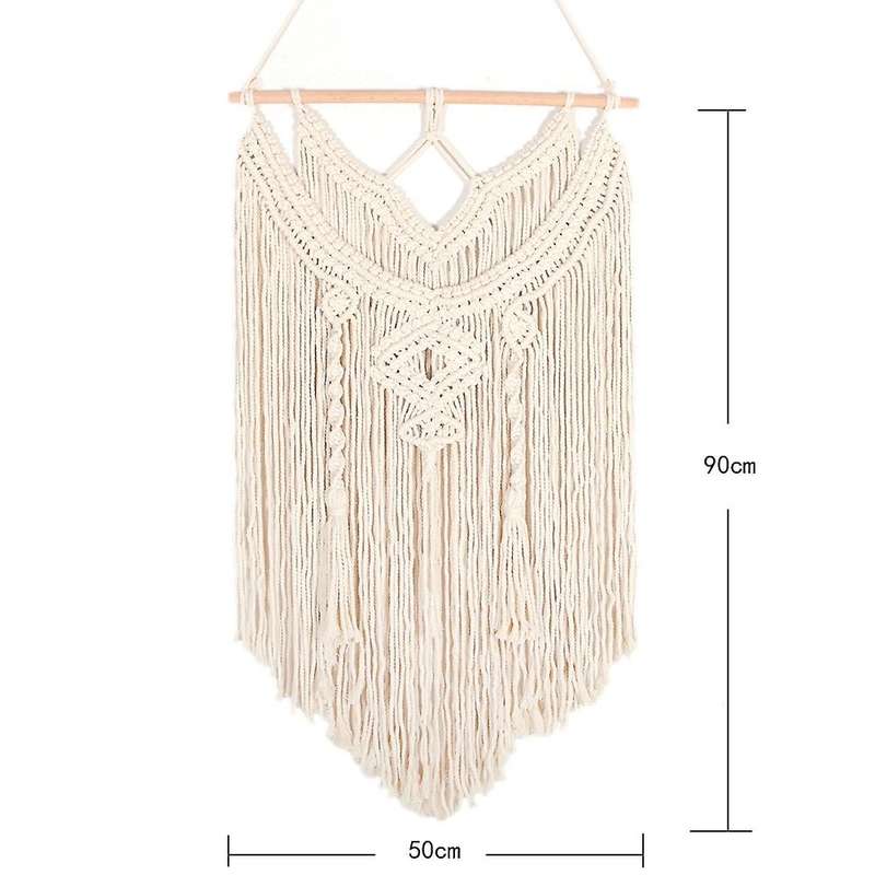 Macrame Woven Wall Hanging Boho Chic Bohemian Geometric Tapestry