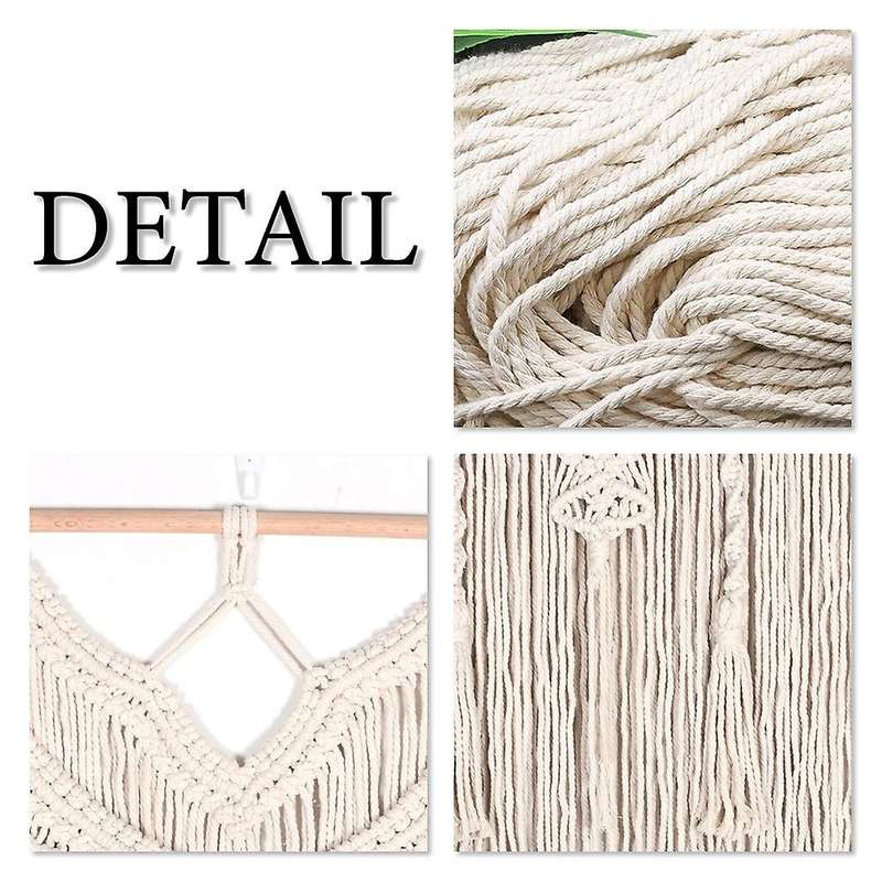 Macrame Woven Wall Hanging Boho Chic Bohemian Geometric Tapestry