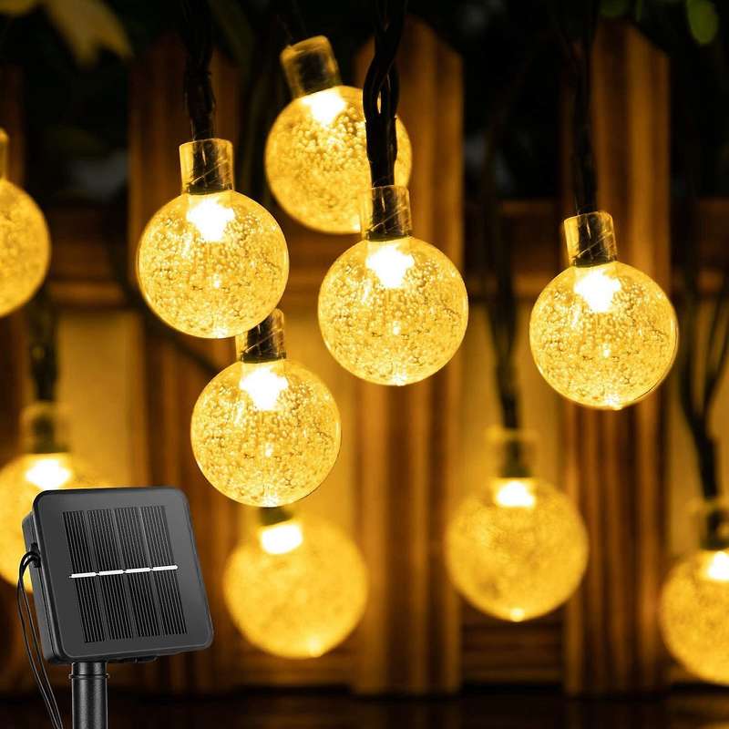 Solar String Lights with 8 Lighting Modes for Garden Wedding Decor A