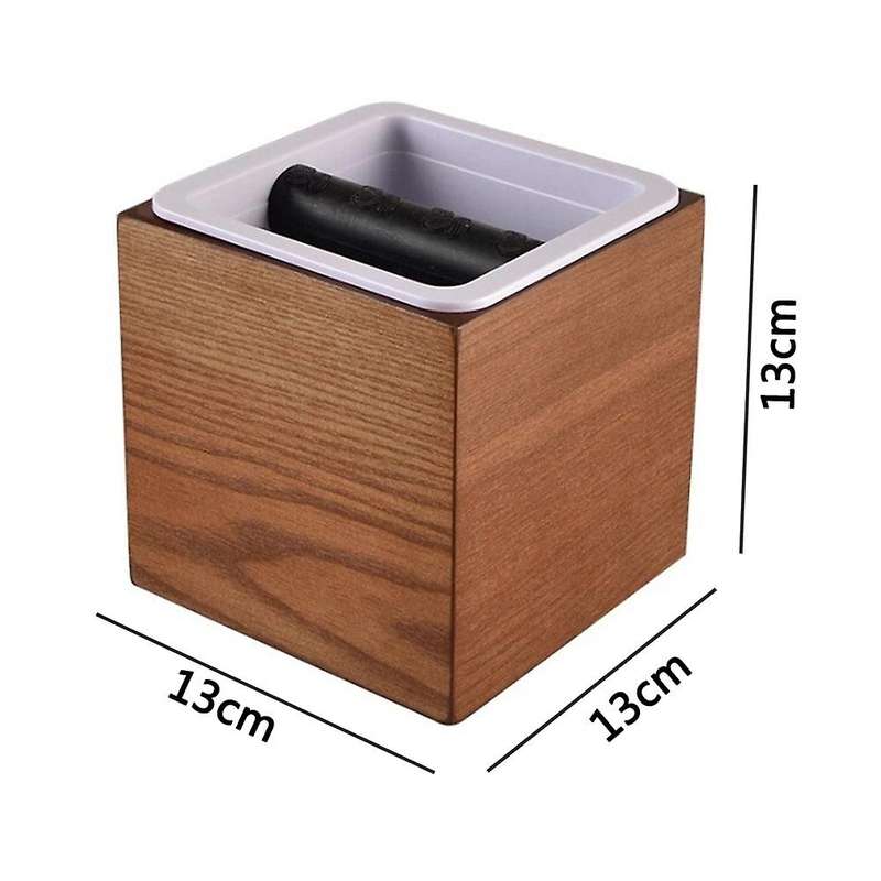 Wooden Coffee Tamper Knock Box Abs Deep Bent Slag Not Splash Manual