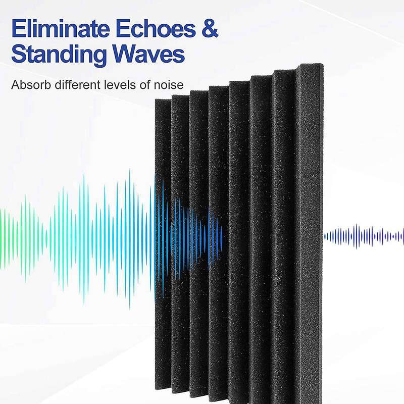12pack Soundproof Foam Panels,2x12x12inch, for Decreasing Noise