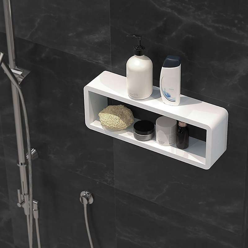 Bathroom Shelf Organizer Waterproof Wall Mounted Bath Room Shampoo