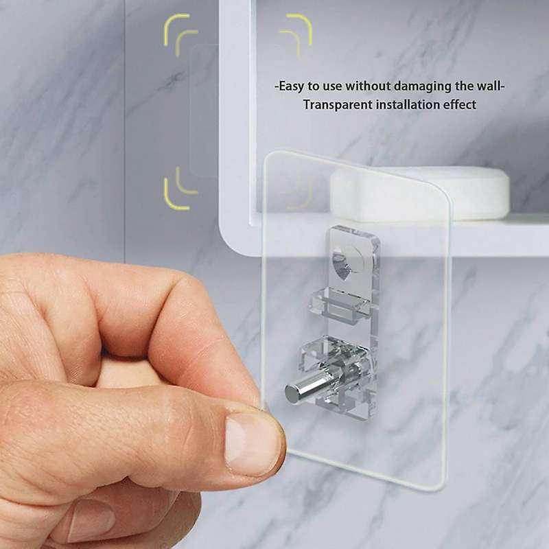 Bathroom Shelf Organizer Waterproof Wall Mounted Bath Room Shampoo