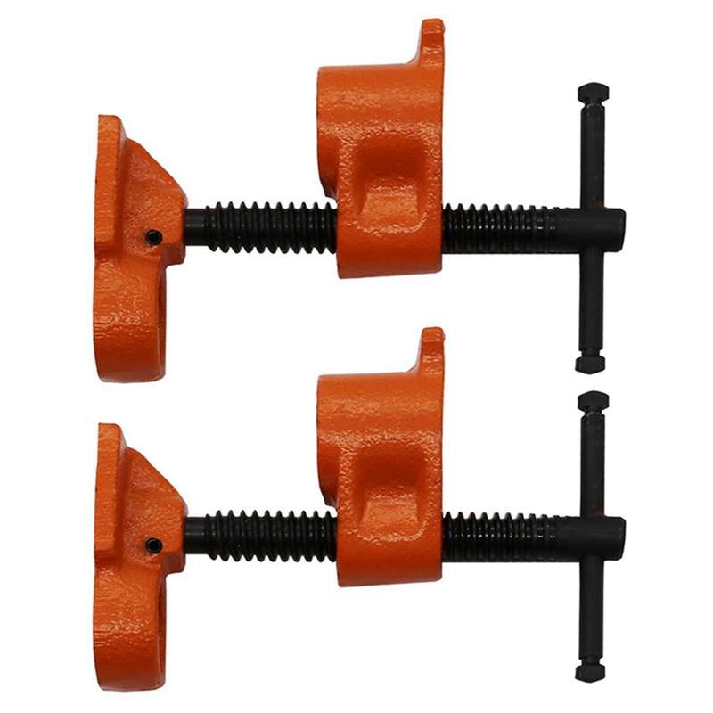 2x 1/2 Inch Heavy Duty Pipe Clamp Woodworking Wood Gluing Pipe Clamp