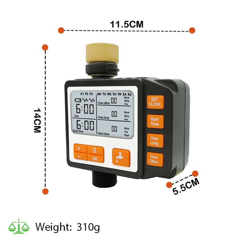Digital Water Timer Programmable Single Outlet Automatic Timer