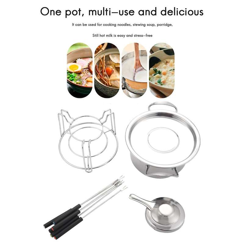 10-piece Set Multifunctional Stainless Steel Ice Cream Hot Pot