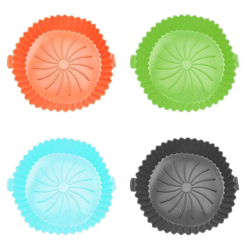 Air Fryer Silicone Pot Mat for Roasting Air Fryer Liner Accessories E