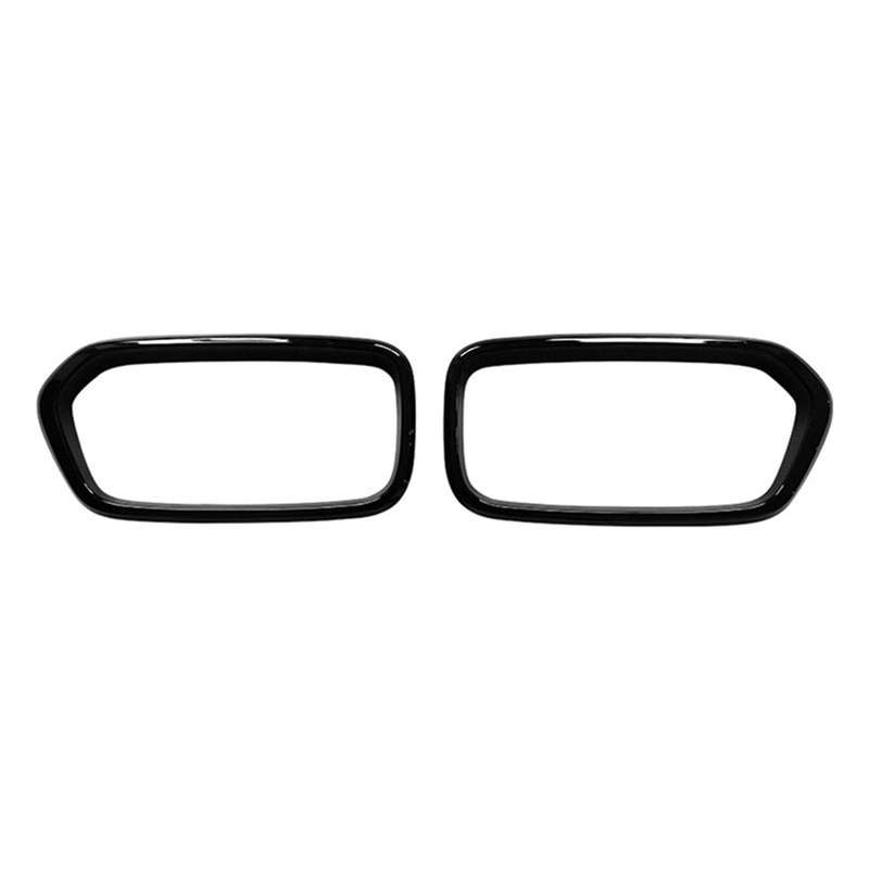 Car Bumper Grill Frame Cover Middle Net Frame Trim Gloss Black