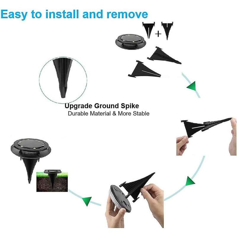 Solar Ground Lights Led Solar Lights Outdoor Waterproof Solar Garden