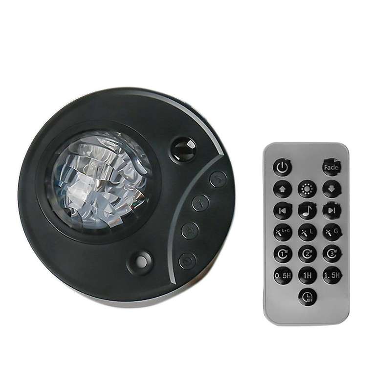 14 Color Spin Starry Sky Ocean Projector Night Light Projector Black