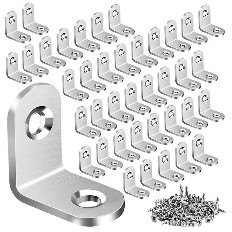 120pcs L Bracket Corner with 240pcs Screws, Corner Bracket