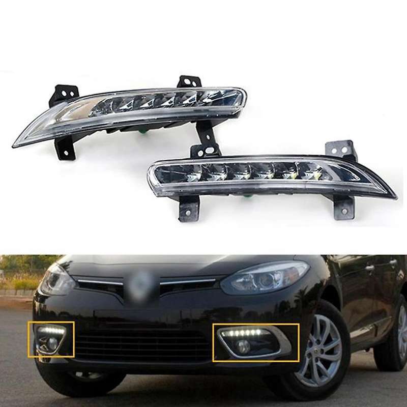 Front Left Led Drl Fog Light for Renault Fluence 2014+ Driving Lamp