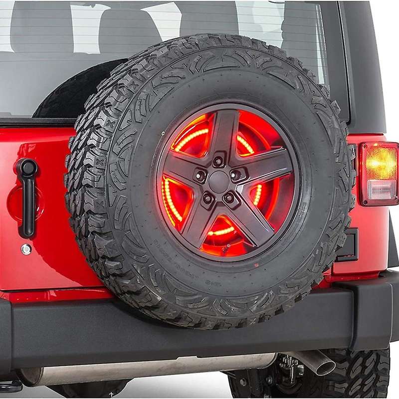 Spare Tire 3rd Third Brake Light for 2007-2018 Jk Jku Yj Tj,red Light