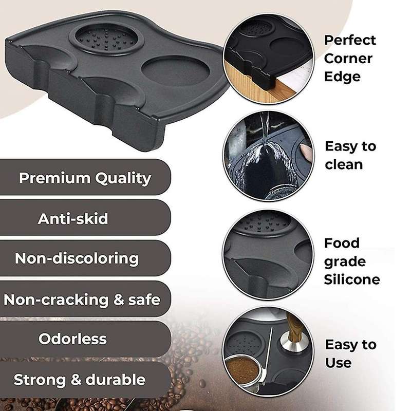 53mm Coffee Distributor & Tamper with Mat, with Adjustable Depth