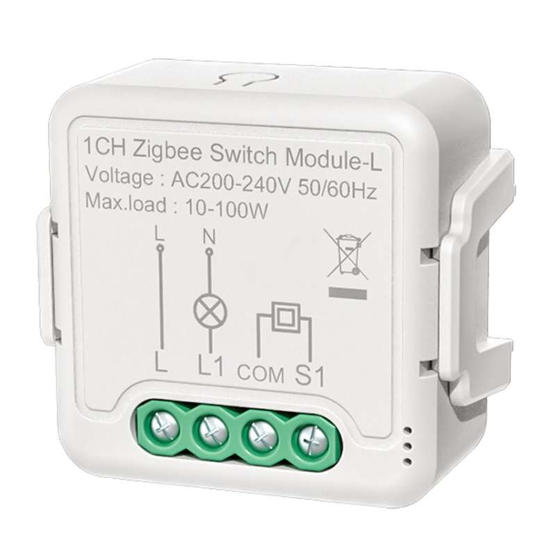 2x Tuya Zigbee Light Switch Module No Neutral Wire, 2 Way(1 Gang)