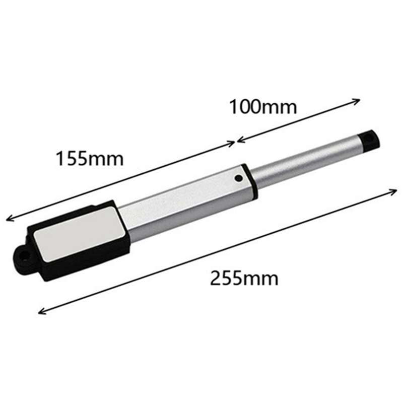 Dc 12v Ip54 Mini Linear Actuator 100 Mm Stroke Electric 30 Mm/s Speed