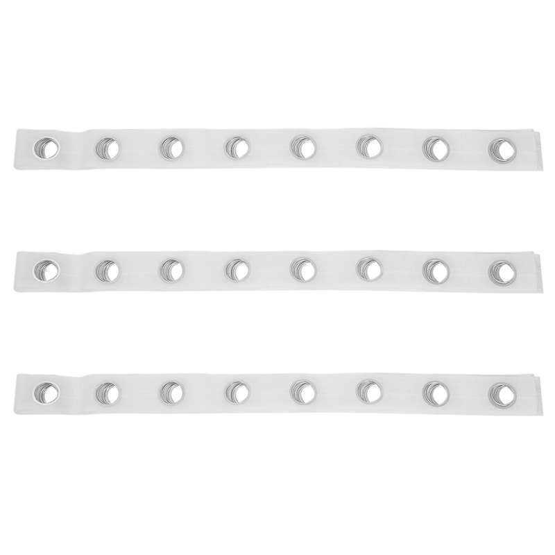 4x 5m Eyelet Curtain Tape 40 Rings Accessories Sewing Silver Curtains