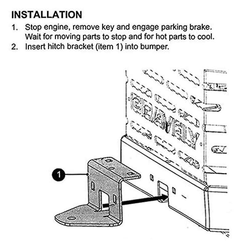 Zero Turn Lawn Mower Trailer Hitch Kit Fit for Ariens Gravely Zt-x