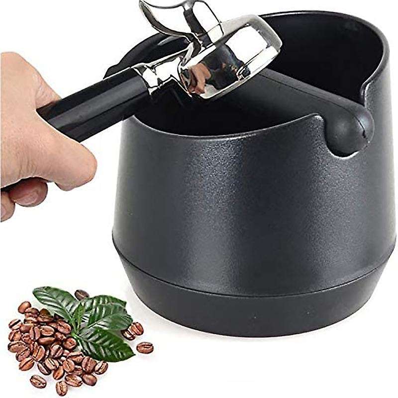 Espresso Knock Box and Coffee Tamper for Easy Coffee Ground Disposa