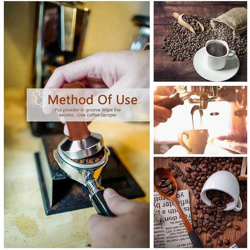 Espresso Knock Box and Coffee Tamper for Easy Coffee Ground Disposa