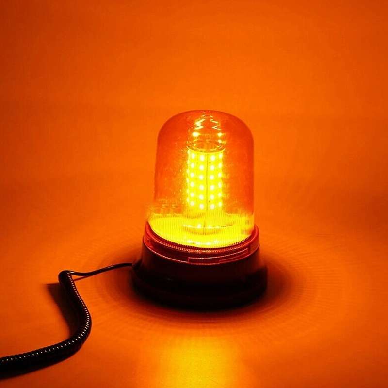 Amber 80led Beacon Lamp Rotating Strobe Emergency Warning Light